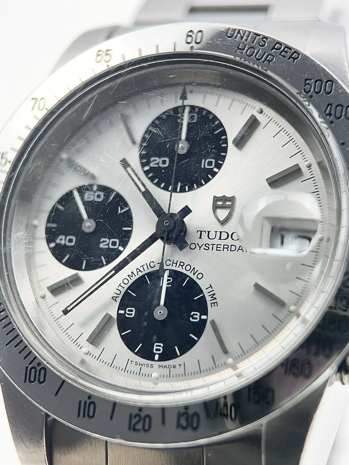 Tudor Oyster Date Chronograph Big Block Steel 40mm Automatic Men’s Watch 79180