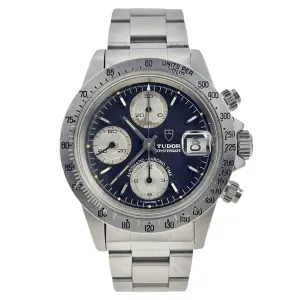 Tudor Oysterdate Big Block Steel Black 40mm Automatic Men’s Watch 94300