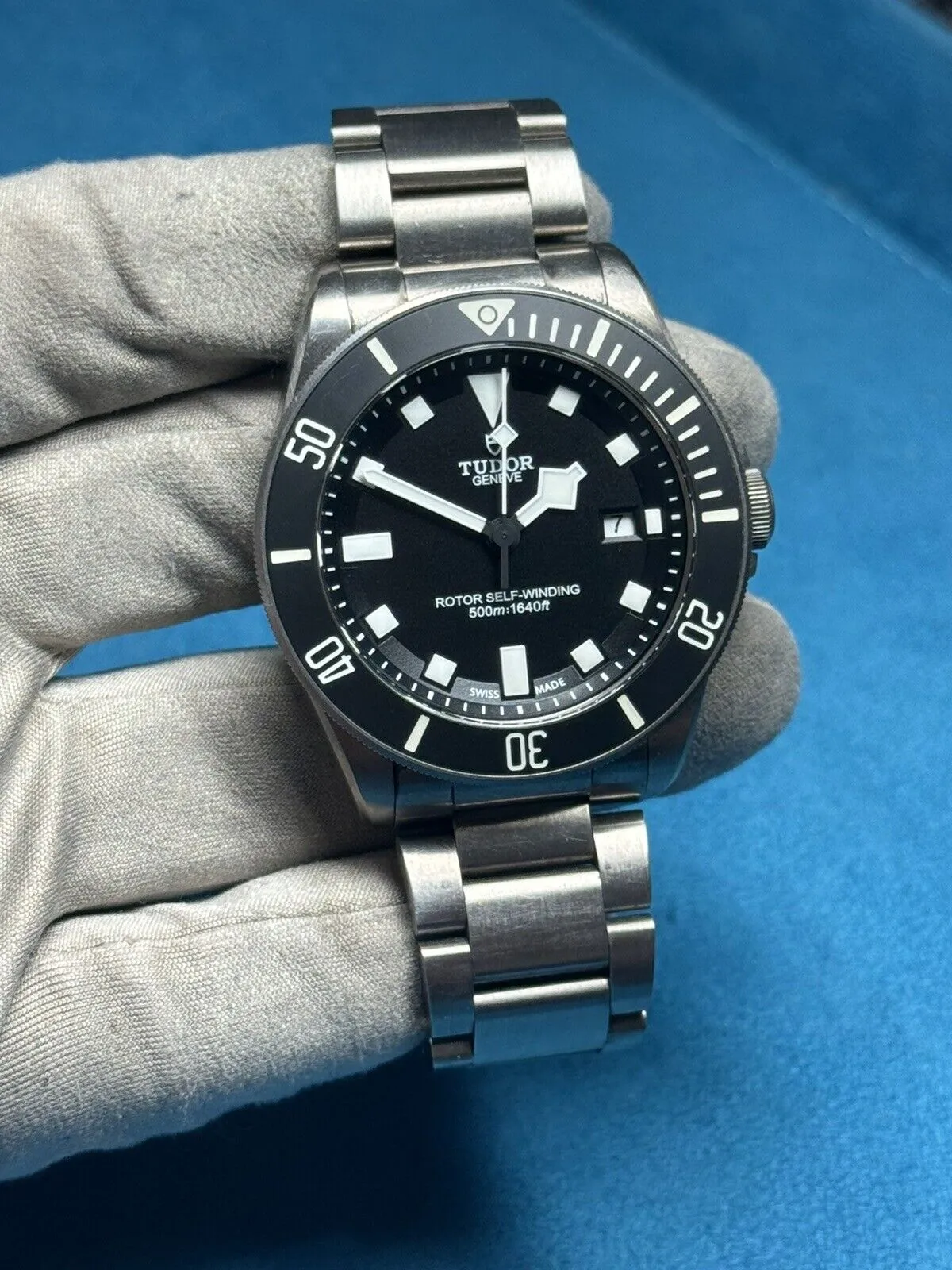 TUDOR Pelagos 25500TN Automatic Titanium Watch Black Dial Mens - Watch Only