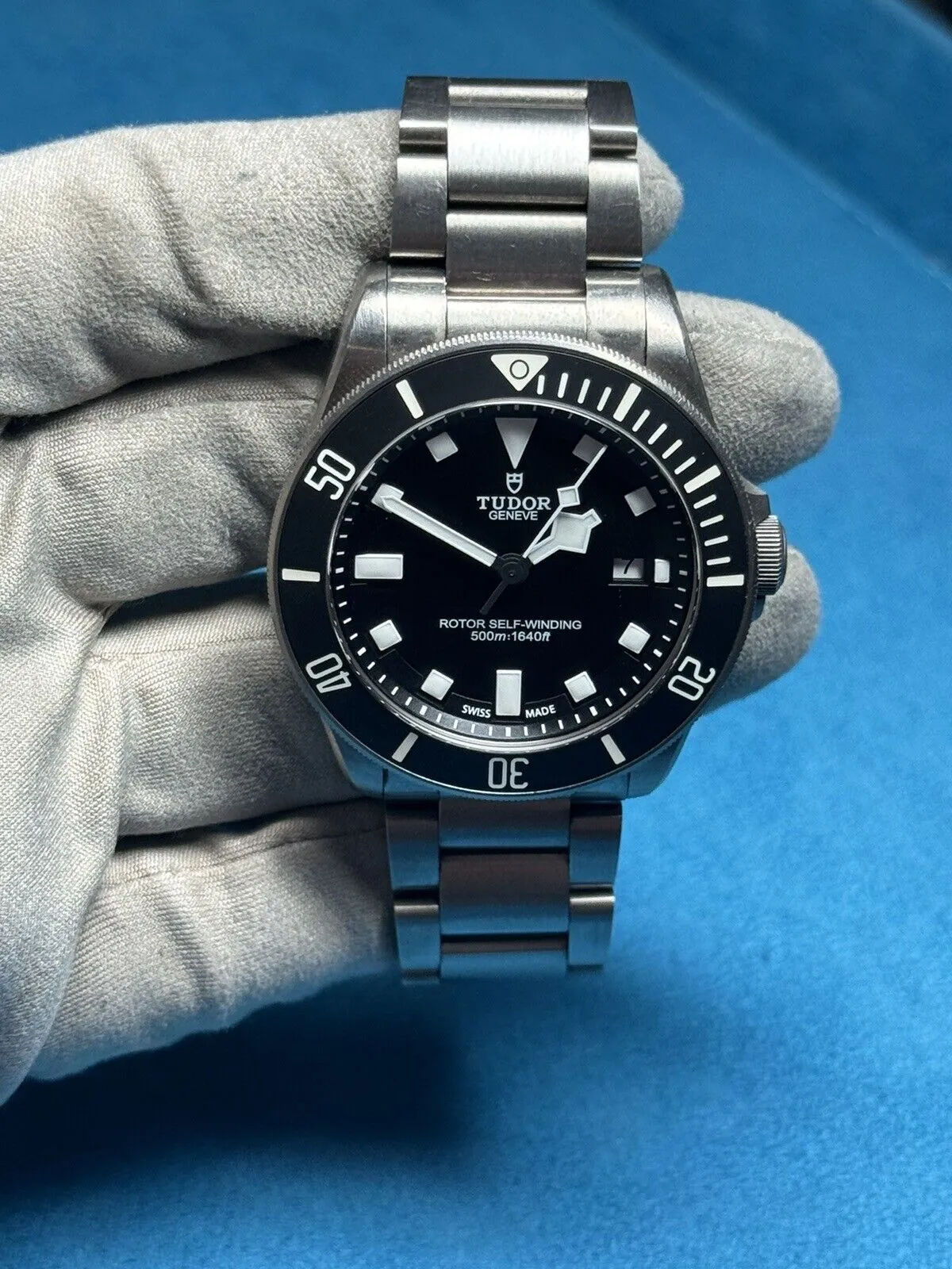 TUDOR Pelagos 25500TN Automatic Titanium Watch Black Dial Mens - Watch Only