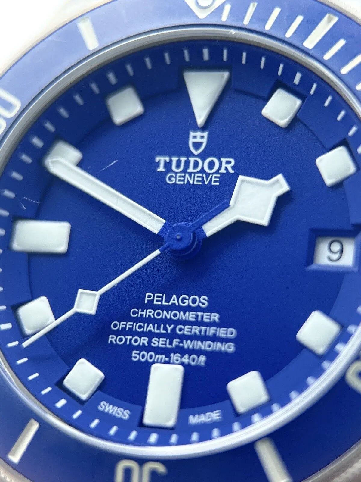 Tudor Pelagos BLUE Titanium 42mm 25600TB Automatic Dive Date Watch With B&P