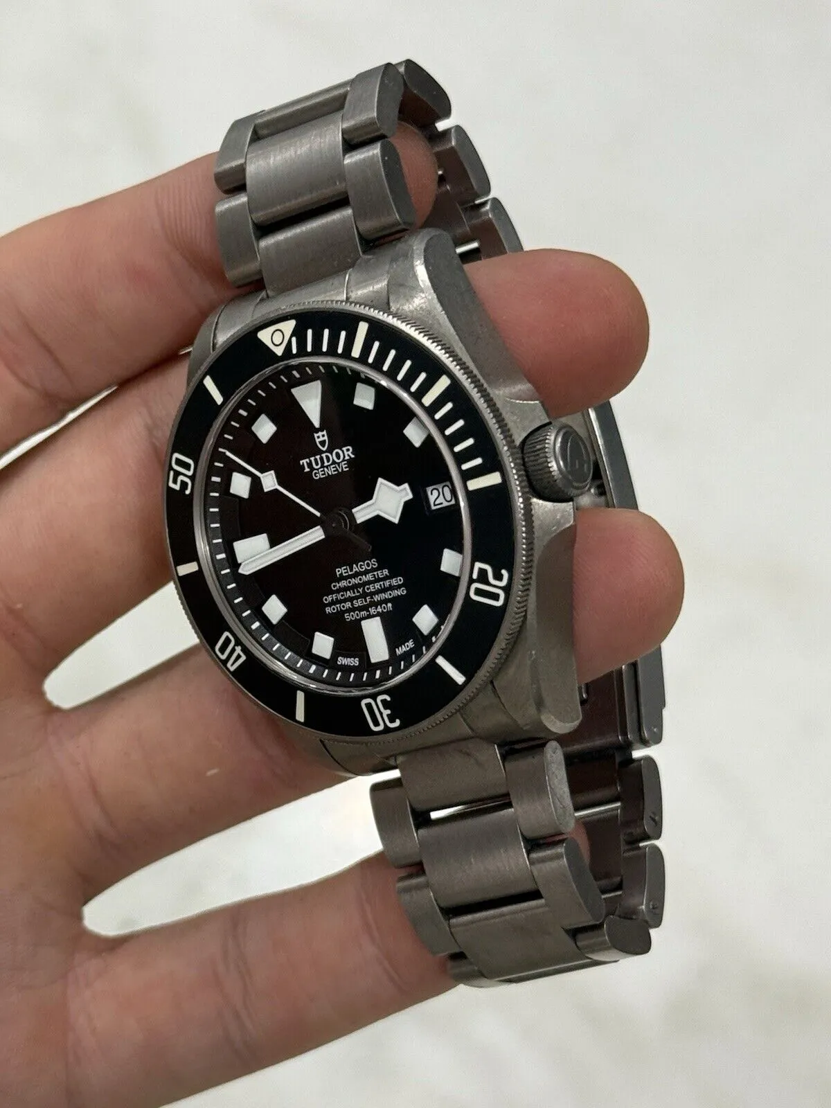 Tudor Pelagos Chronometer Automatic 42mm Black Dial Titanium Men's Watch 25600TN