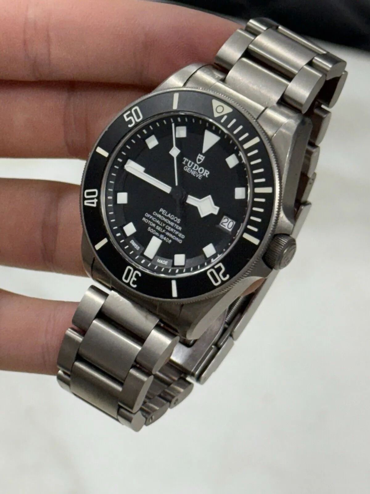 Tudor Pelagos Chronometer Automatic 42mm Black Dial Titanium Men's Watch 25600TN