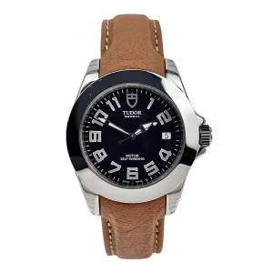 Tudor Prince Date 39mm Automatic Stainless  Black Dial  79410P - Box And Papers