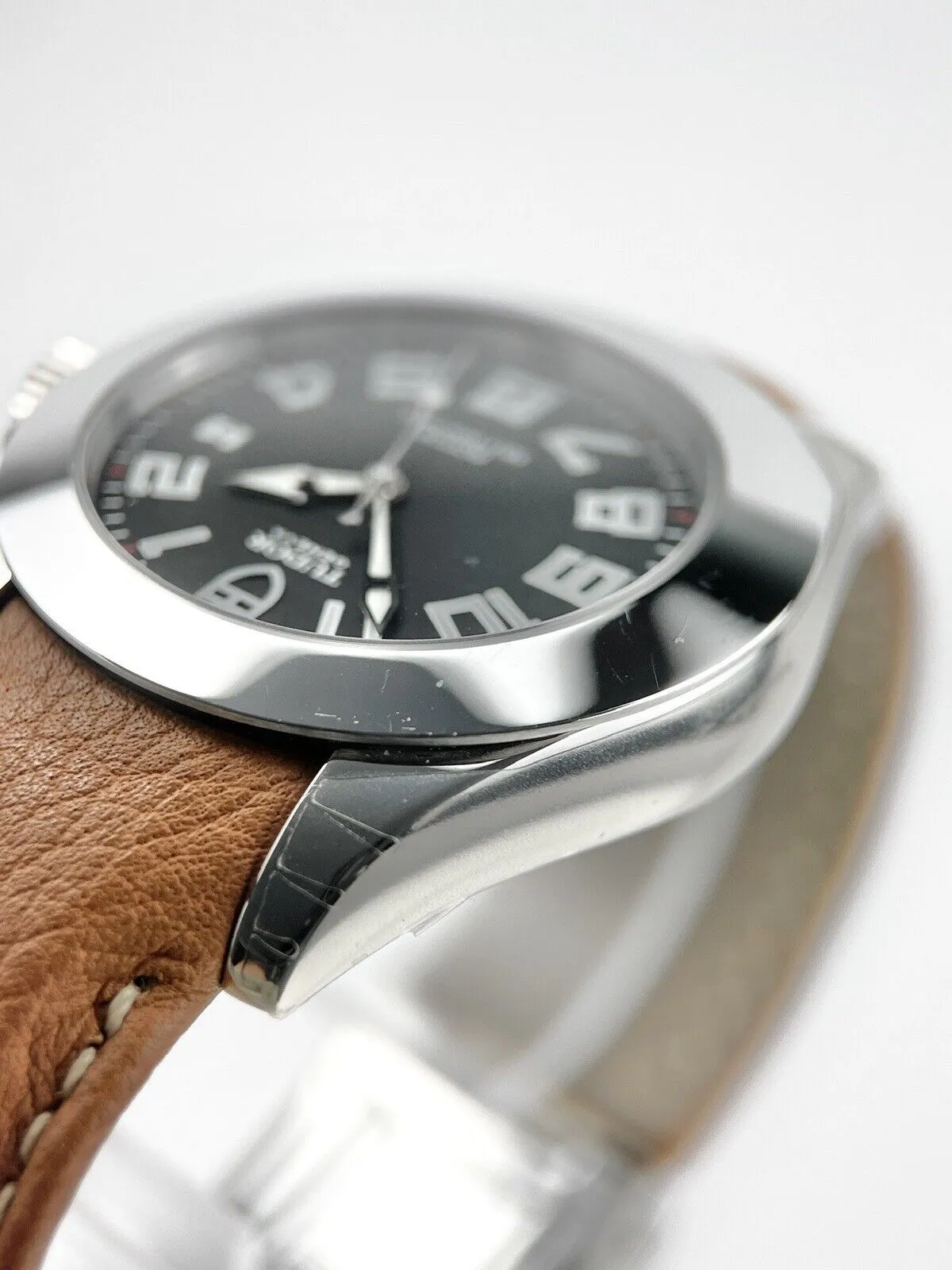 Tudor Prince Date 39mm Automatic Stainless  Black Dial  79410P - Box And Papers