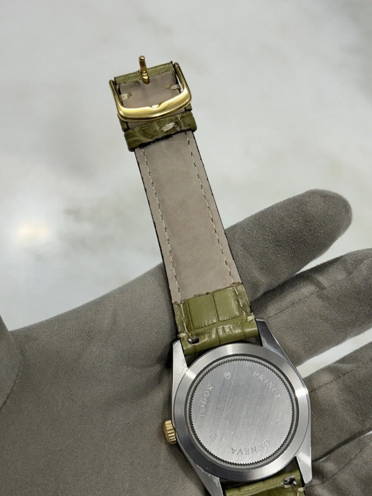 Tudor Prince Date-Day 76213 Automatic Factory Diamond Dial -  Box/Papers
