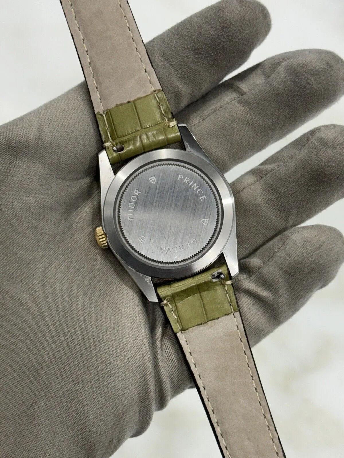 Tudor Prince Date-Day 76213 Automatic Factory Diamond Dial -  Box/Papers