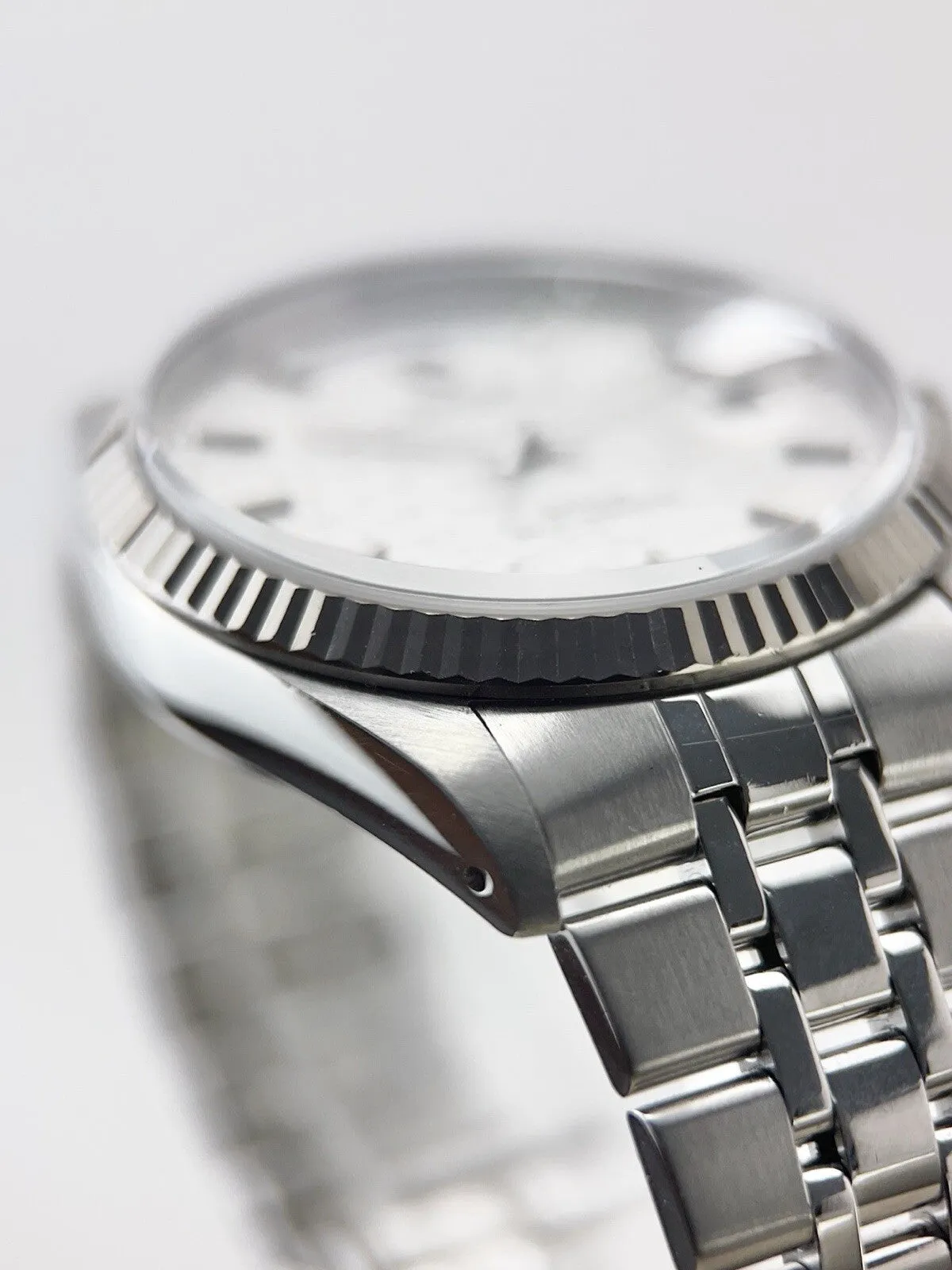 Tudor Prince Date Day Stainless Steel 36mm Linen Automatic Men’s Watch 76214
