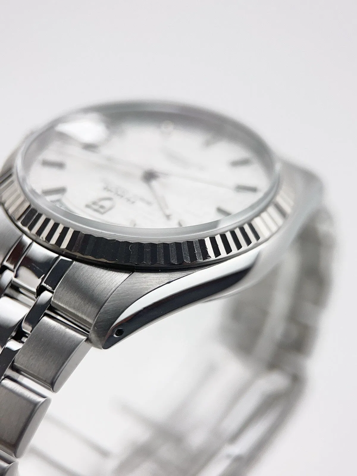 Tudor Prince Date Day Stainless Steel 36mm Linen Automatic Men’s Watch 76214