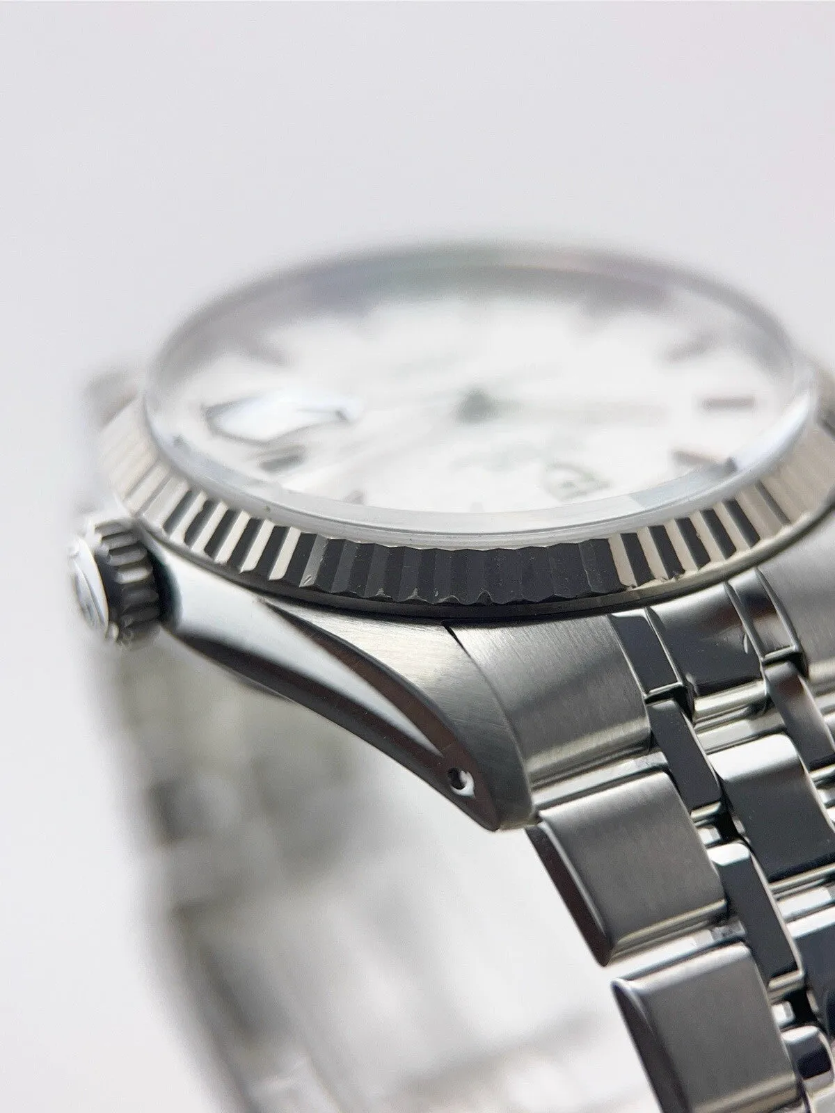 Tudor Prince Date Day Stainless Steel 36mm Linen Automatic Men’s Watch 76214