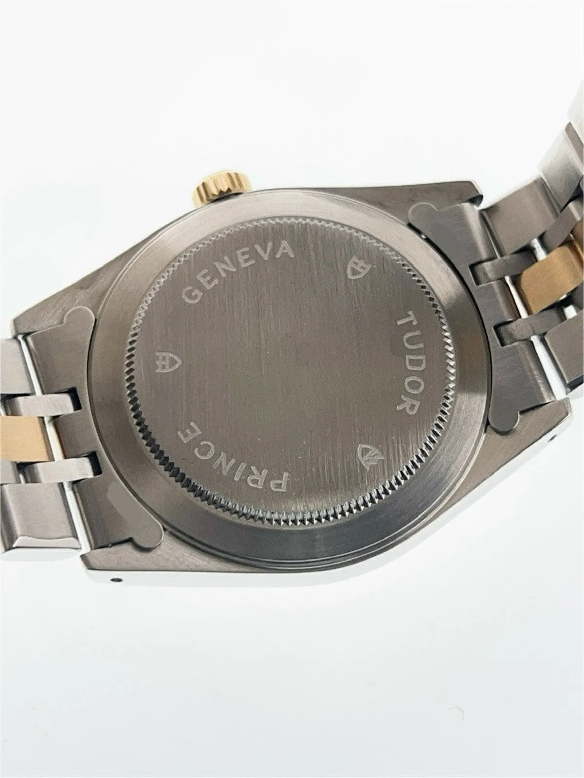 Tudor Prince Date Gold And Steel Silver Diamond 34mm Automatic Mens 74033