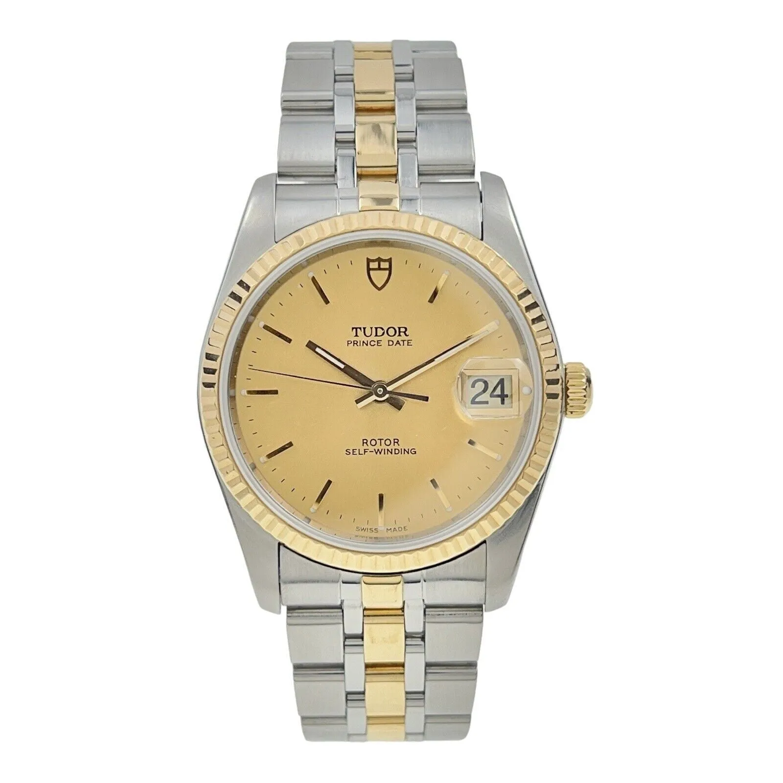 Tudor Prince Oysterdate Gold & Steel 34mm Automatic Men’s Watch 74033