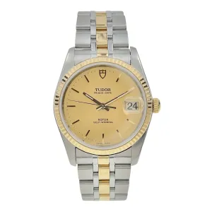 Tudor Prince Oysterdate Gold & Steel 34mm Automatic Men’s Watch 74033