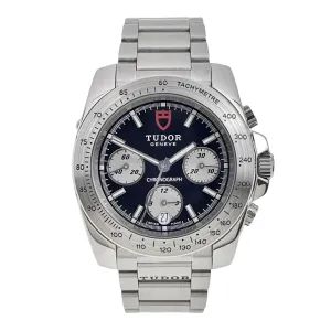 TUDOR Sport Chronograph Steel Black Dial 41mm Automatic Men’s Watch - 20300