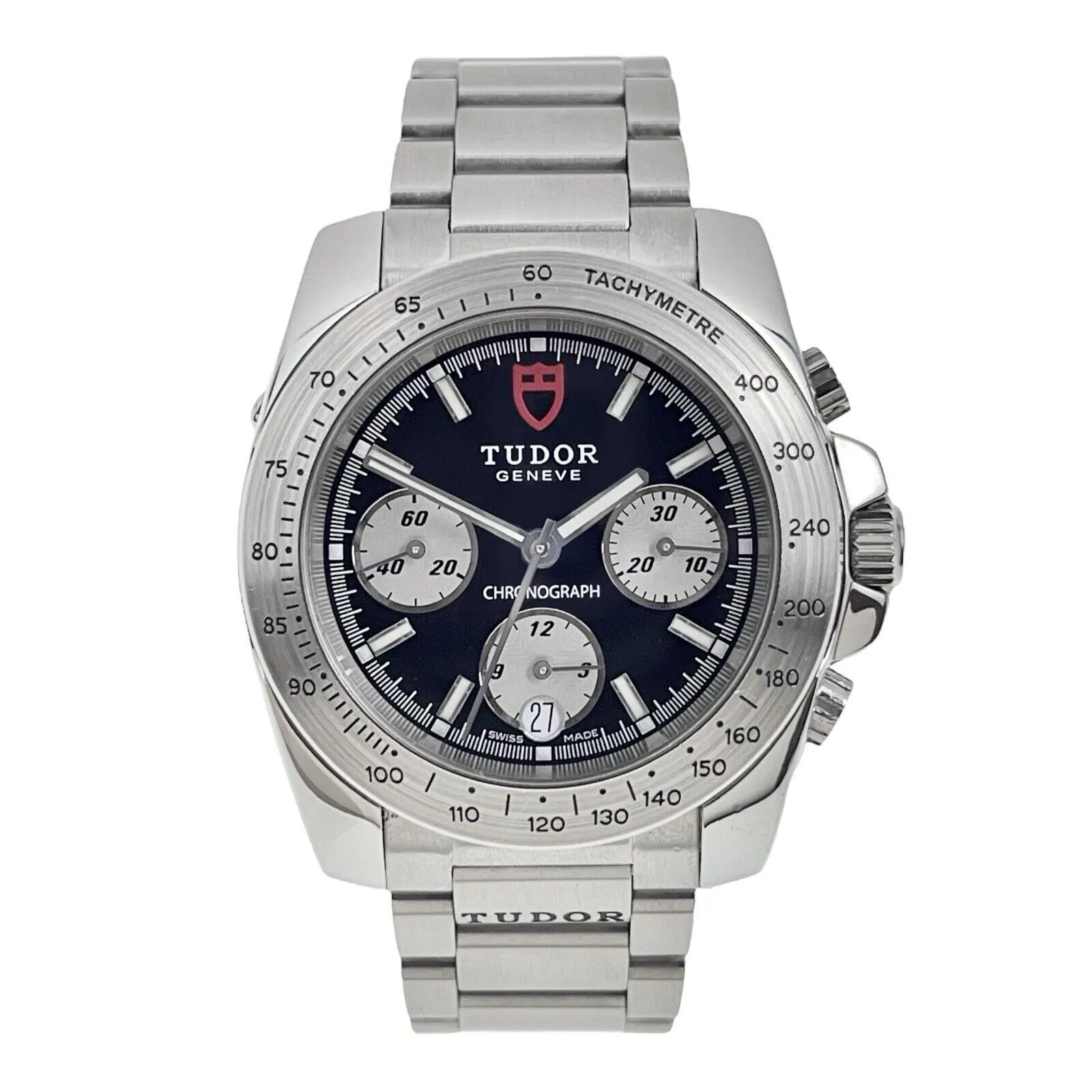 TUDOR Sport Chronograph Steel Black Dial 41mm Automatic Men’s Watch - 20300