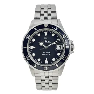 Tudor Submariner Stainless Steel Black 36mm Automatic Men’s Watch 75090