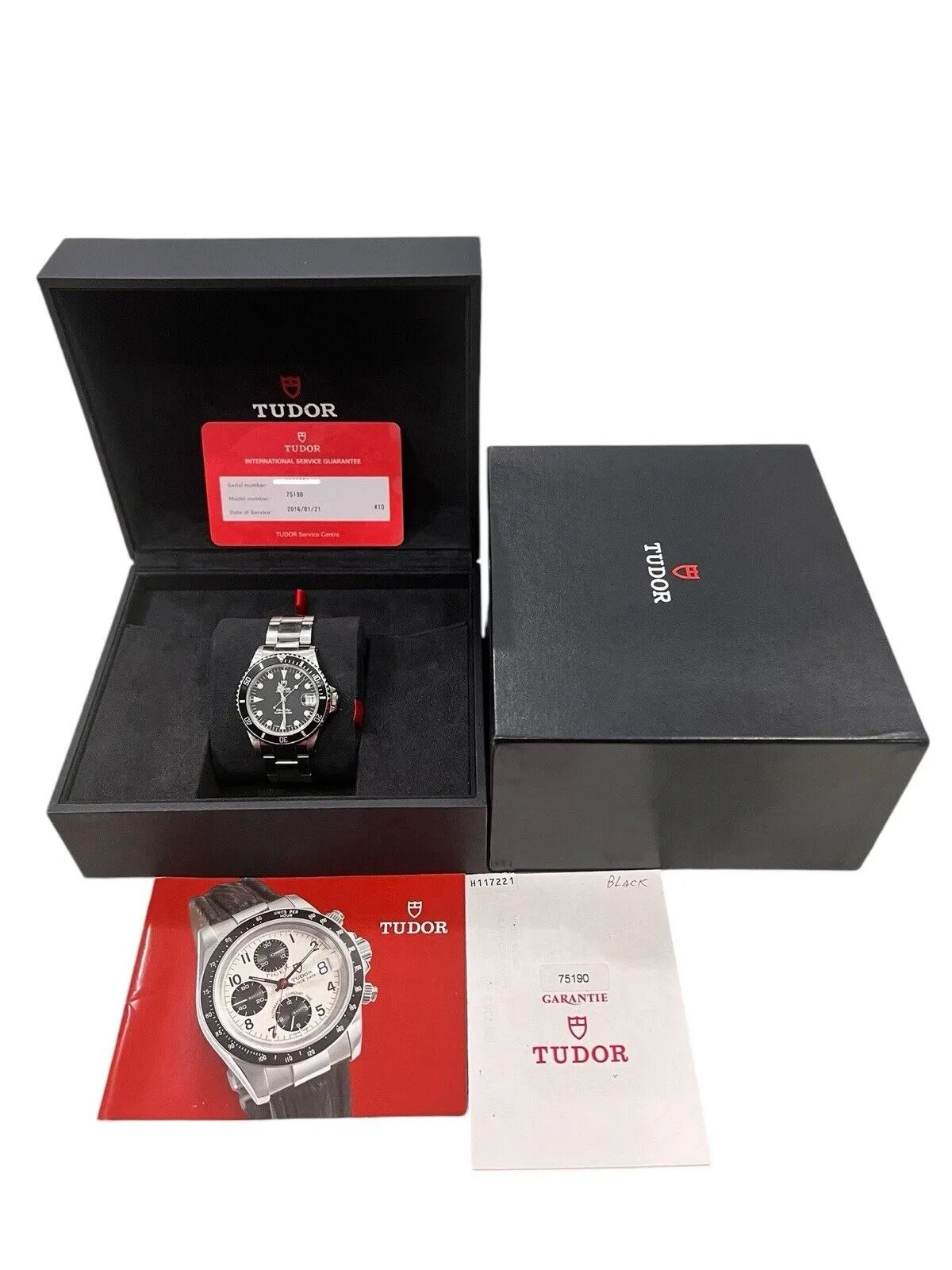 Tudor Submariner Stainless Steel Black Dial 36mm Automatic Movement Men’s 75190