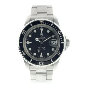 Tudor Submariner Stainless Steel Black Dial 40mm Automatic Mens Watch 79090