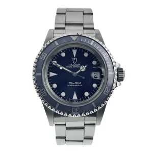 Tudor Submariner Stainless Steel Blue Dial 40mm Automatic Men’s Watch 79090