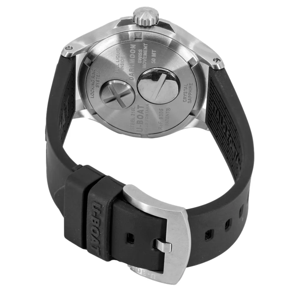 U-Boat 9305 Darkmoon 40 mm SS Red Glass