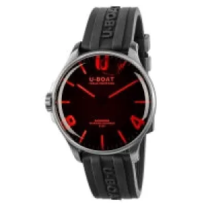 U-Boat Men's 8465/B Darkmoon Red SS 44mm Watch
