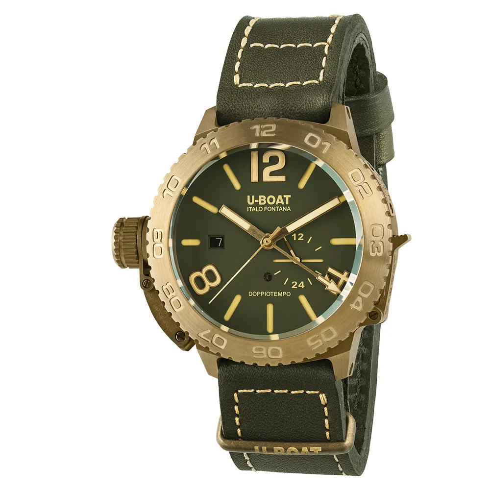 U-Boat Men's 9088 Doppiotempo 46mm Bronze GR Auto