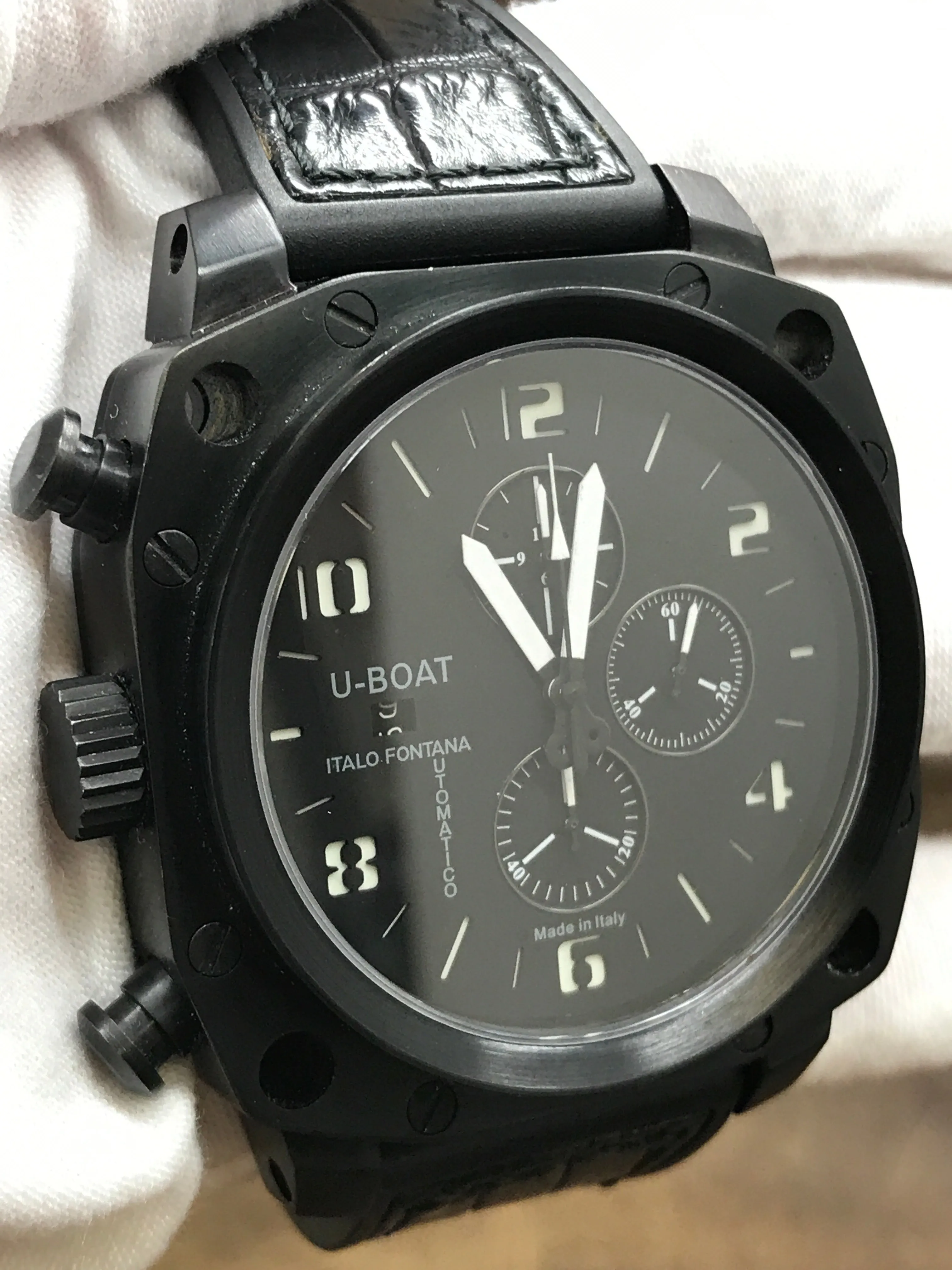 U-Boat Thousands of Feet 1175-76 Black Dial Automatic Men's Watch