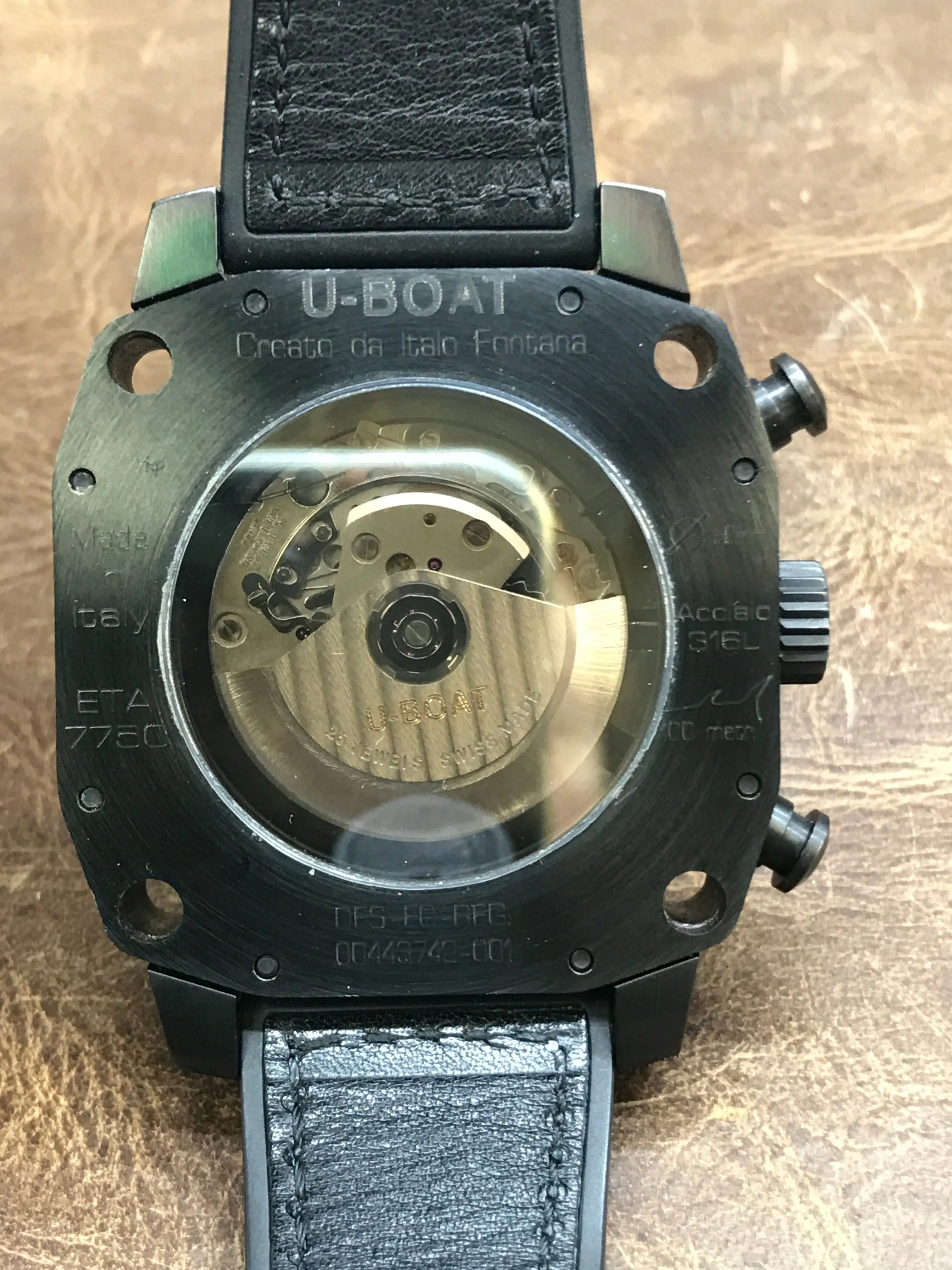 U-Boat Thousands of Feet 1175-76 Black Dial Automatic Men's Watch