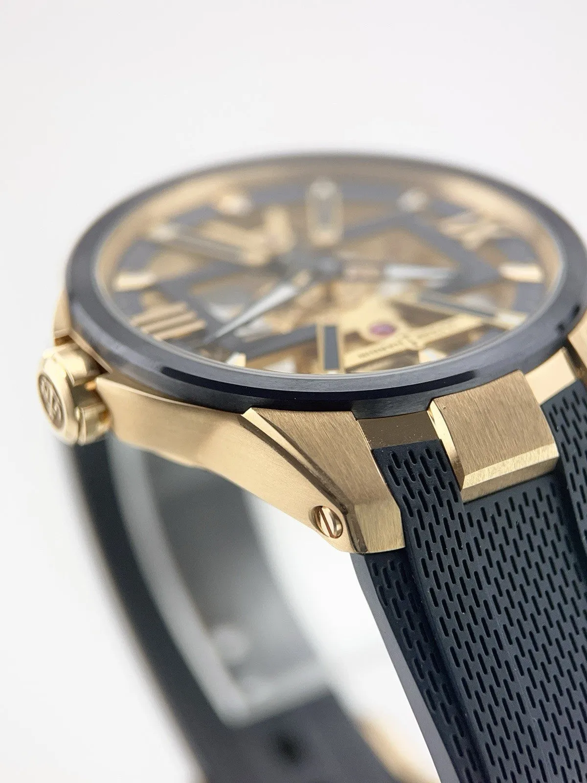 Ulysse Nardin 18k Rose Gold Skeleton Dial 42mm Manual Wind Men’s Watch 3716-260