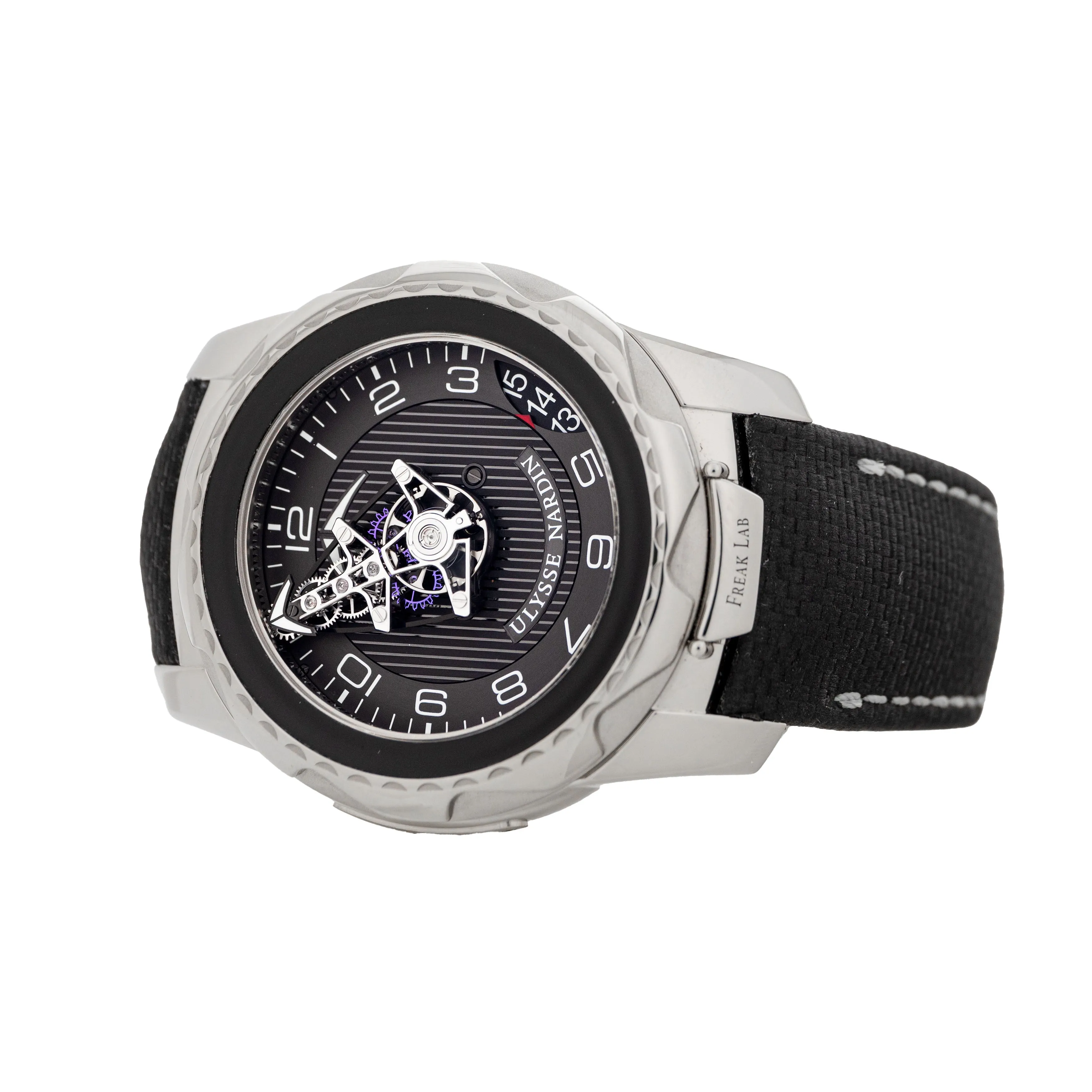 Ulysse Nardin Freak Lab Black Dial White Gold 45mm 2100-138 Full Set