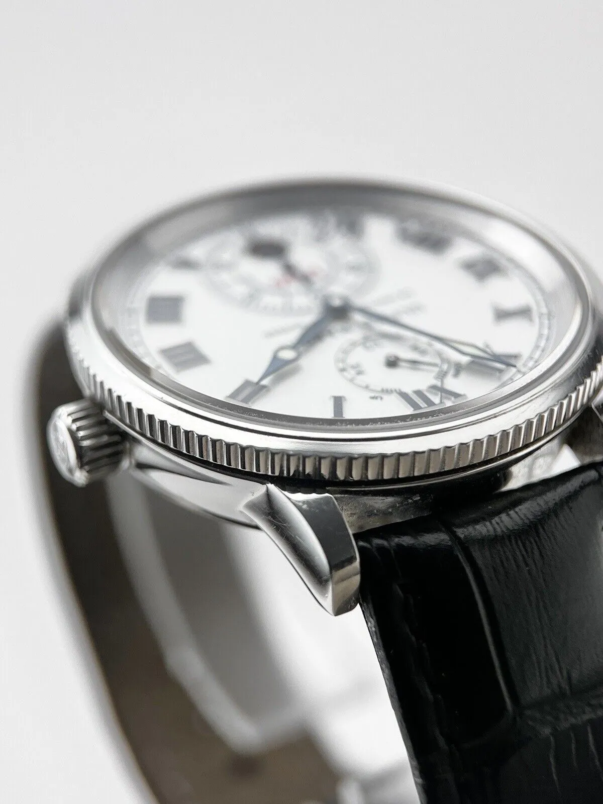 Ulysse Nardin Marine Chronomaster Ref-263-22 Automatic 38mm White Dial B&P