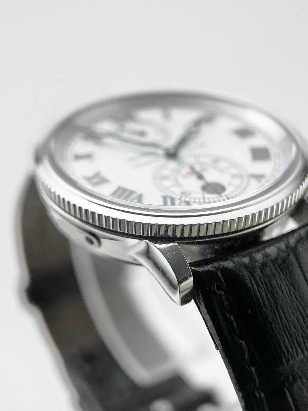 Ulysse Nardin Marine Chronomaster Ref-263-22 Automatic 38mm White Dial B&P