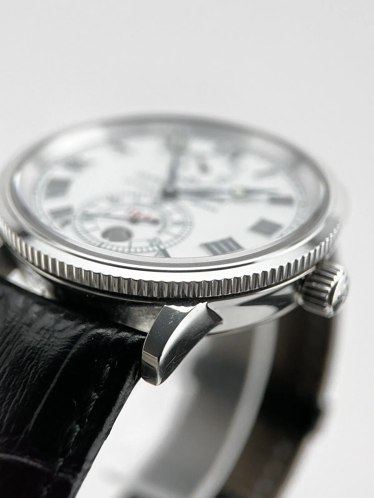 Ulysse Nardin Marine Chronomaster Ref-263-22 Automatic 38mm White Dial B&P