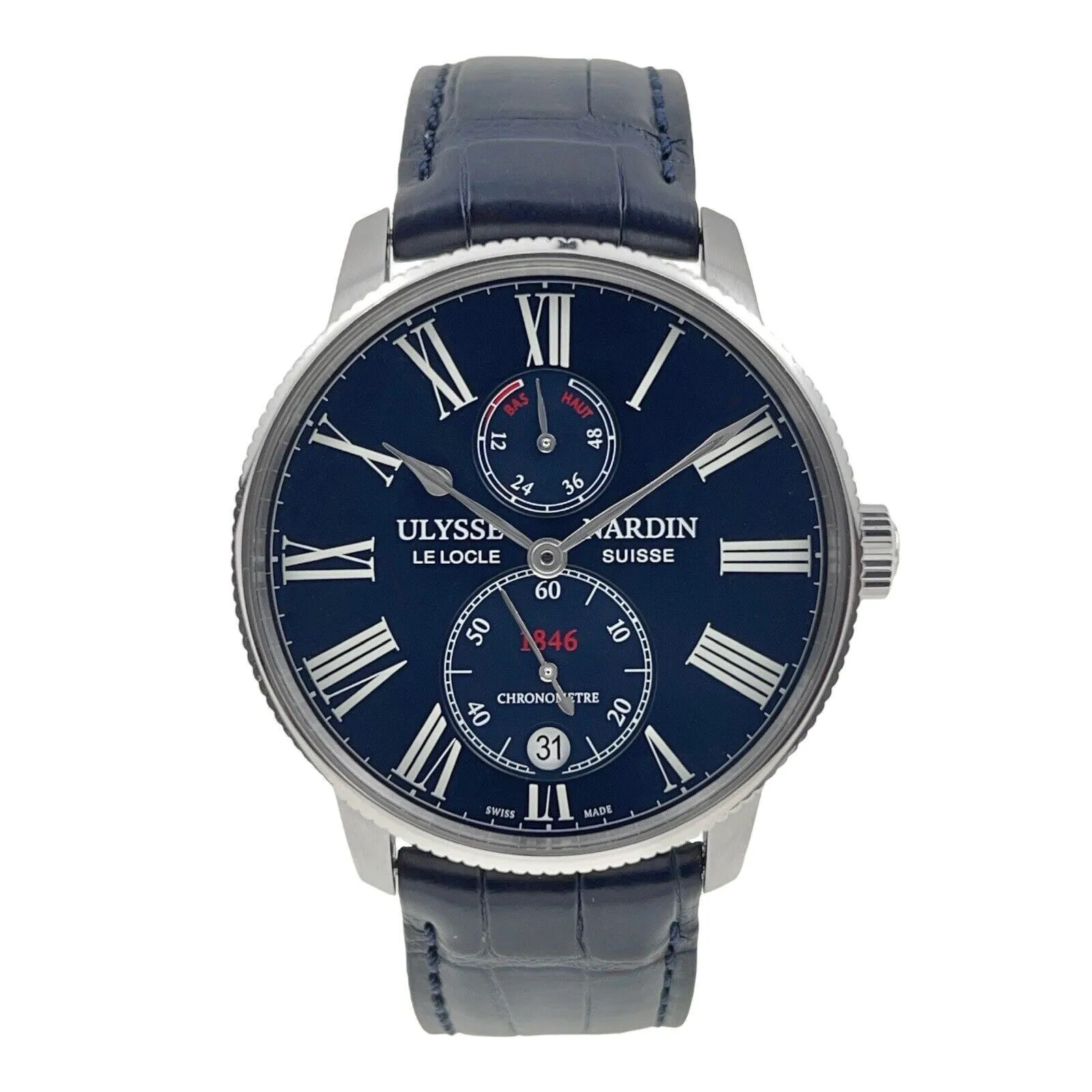 Ulysse Nardin Marine Torpilleur Stainless Steel Blue 42mm Automatic Men’s Watch