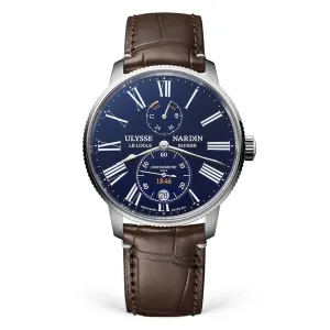 Ulysse Nardin Marine Torpilleur Watch, 42mm BLUE Dial, 1183-310LE-3AE-175/1A