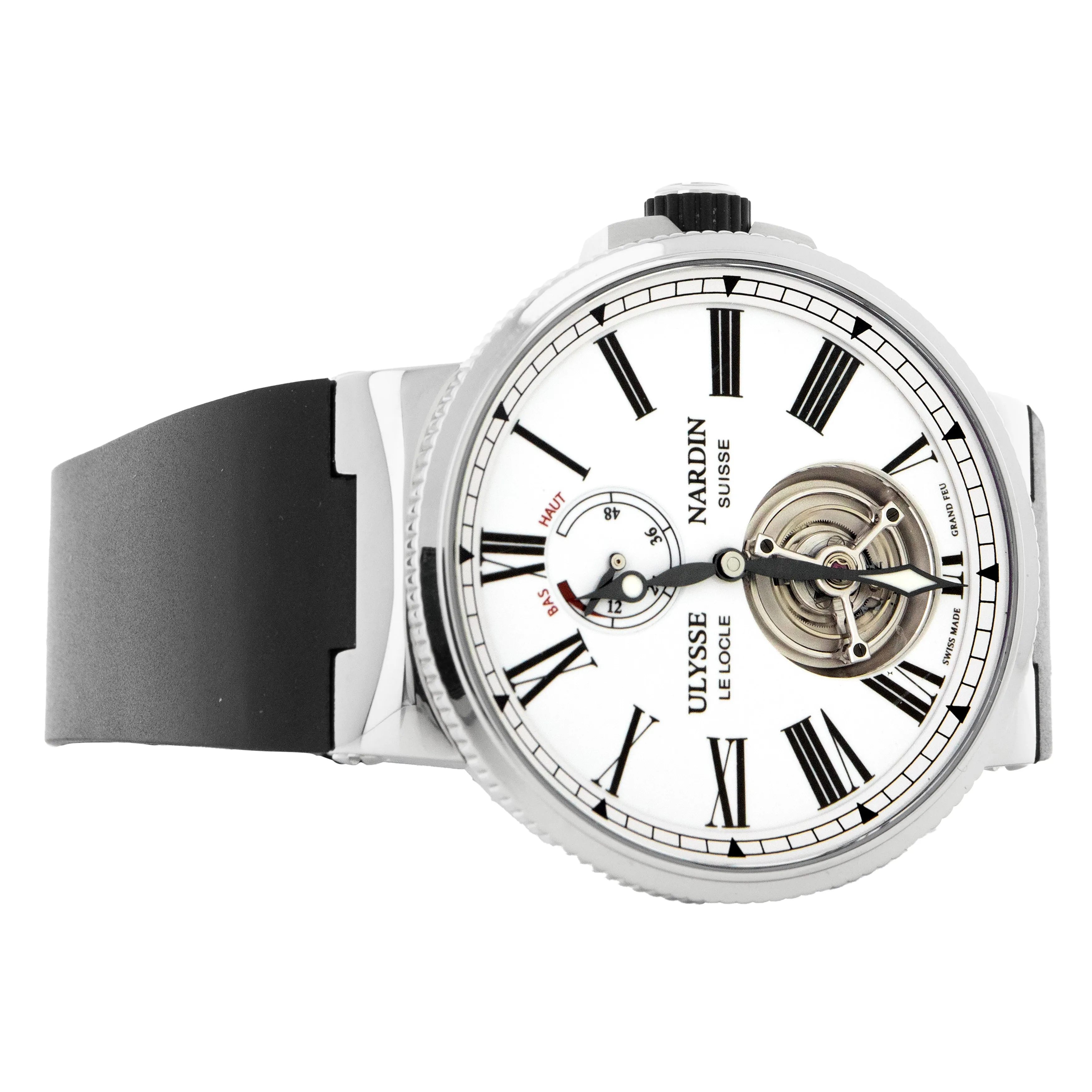 Ulysse Nardin Marine Tourbillon Steel White Dial 43mm 1283-181-e0 Full Set