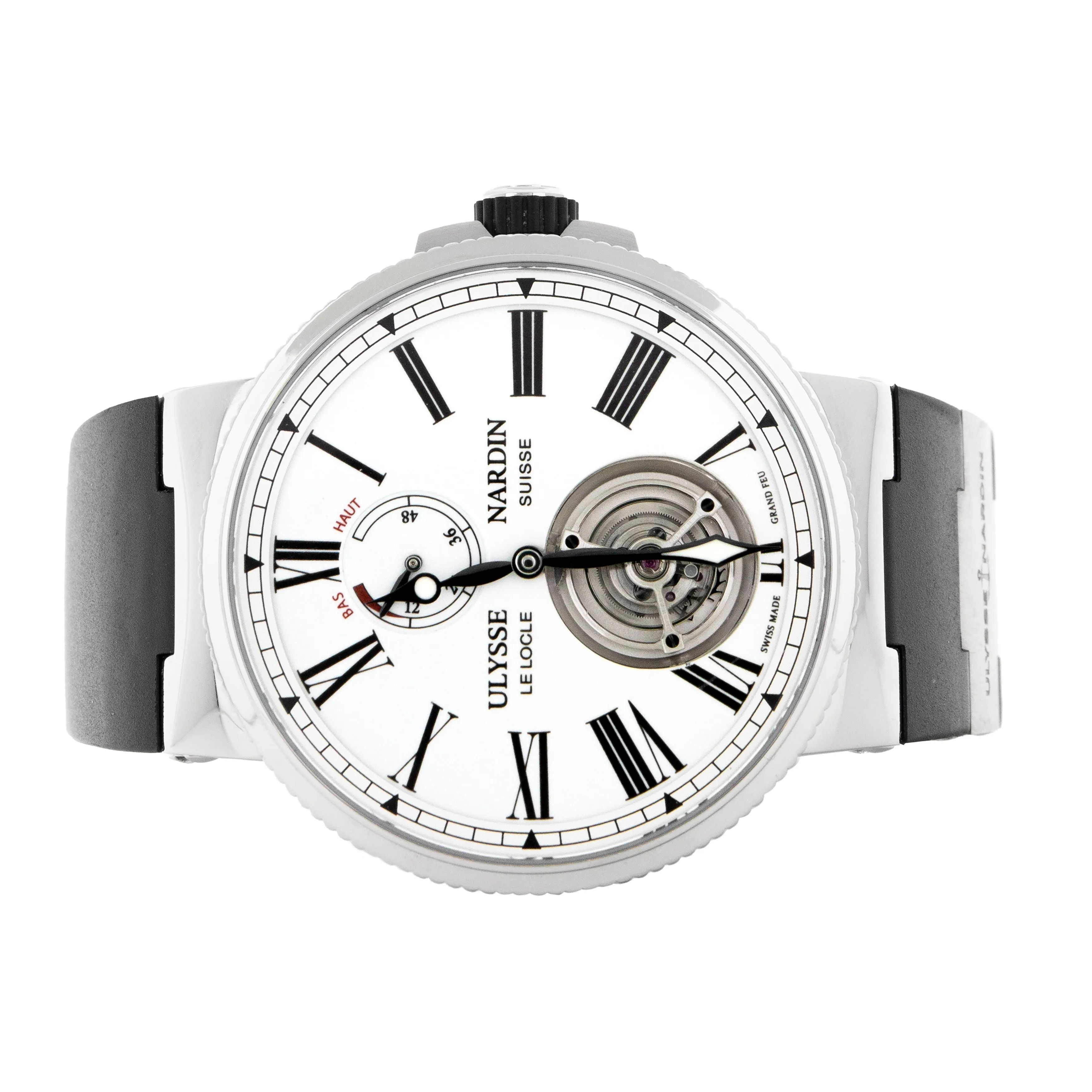 Ulysse Nardin Marine Tourbillon Steel White Dial 43mm 1283-181-e0 Full Set