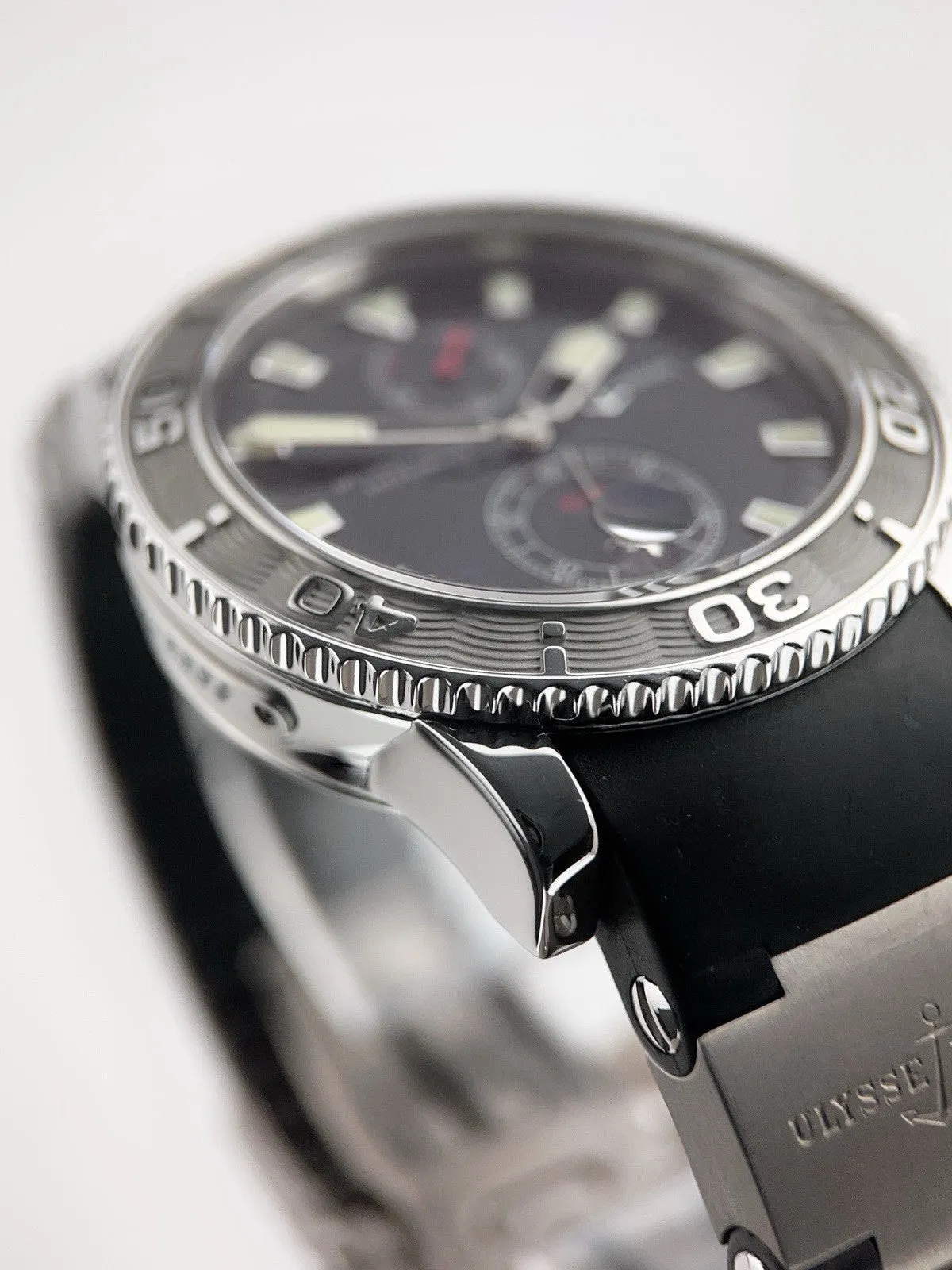 Ulysse Nardin Maxi Marine Diver Stainless Steel Black Dial Watch - For Parts