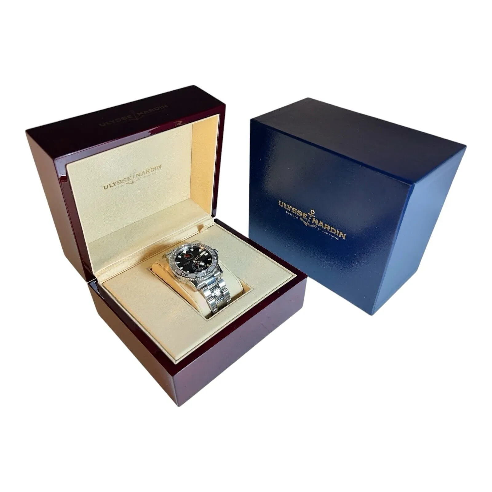 Ulysse Nardin Maxi Marine Diver Steel Black Dial 43mm Automatic Watch 263-33