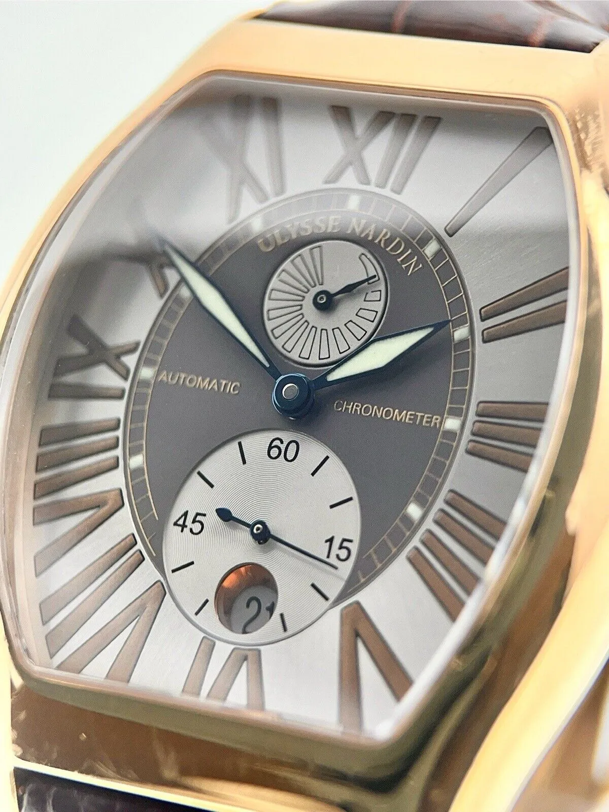 Ulysse Nardin Michelangelo 18k Rose Gold 38mm Automatic Men’s Watch 276-68