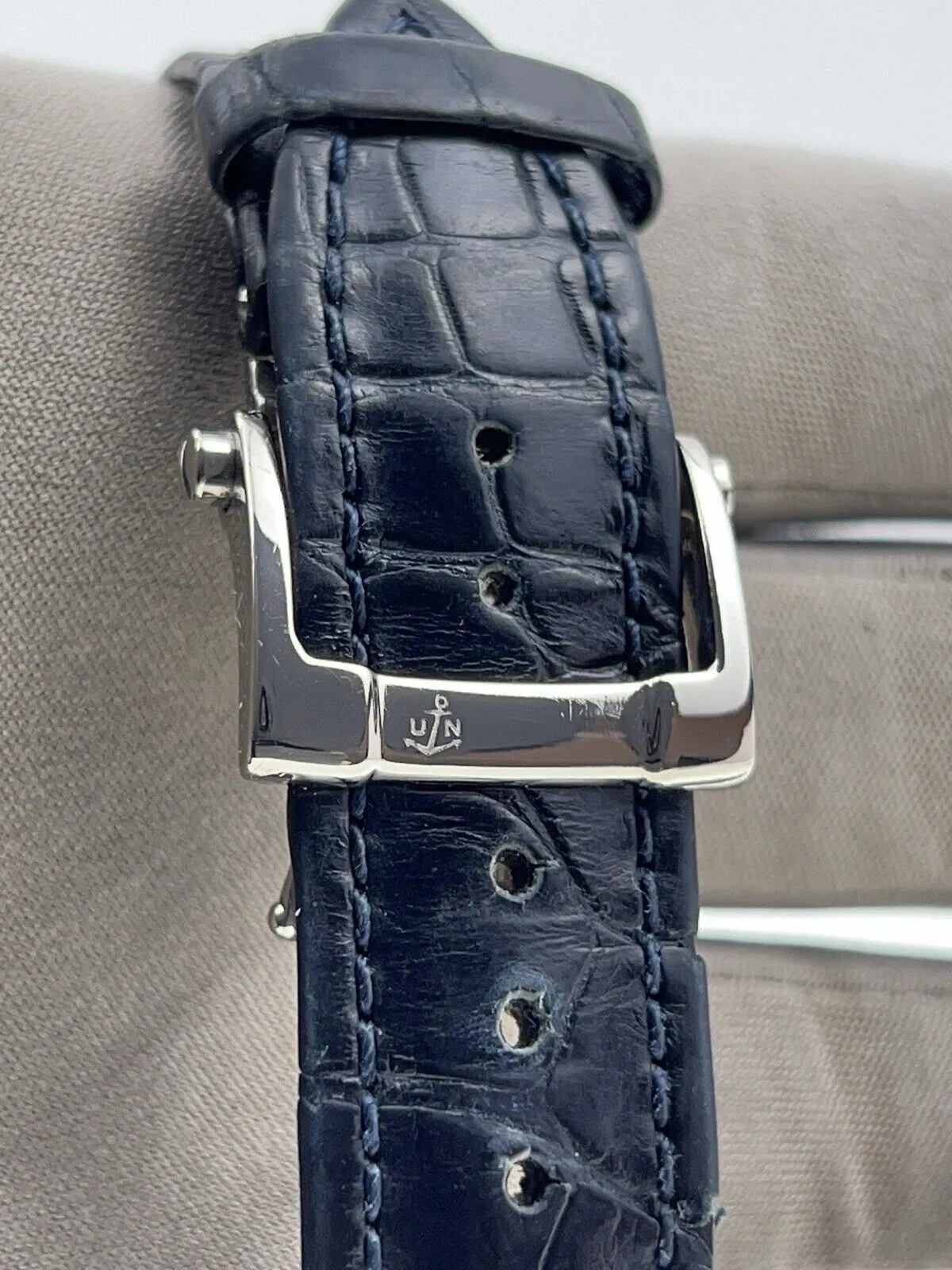 Ulysse Nardin Sonata 18k White Gold 42mm Automatic Alarm Men’s Watch 670-88