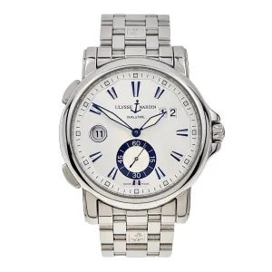 Ulysses Nardin Dual Time Stainless Steel 42mm Automatic Men’s Watch 243-55