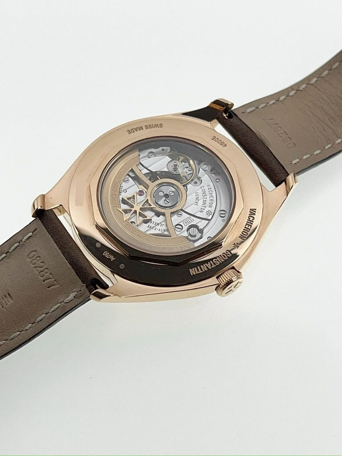Vacheron Constantin Fiftysix 18k Rose Gold Brown 40mm Automatic Mens Watch 4600E