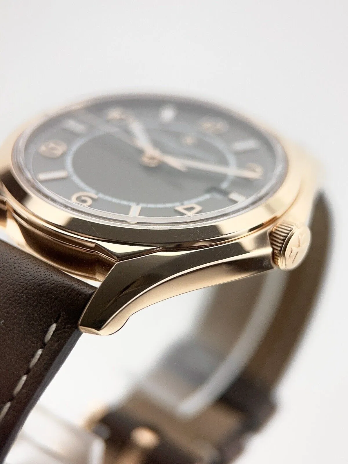 Vacheron Constantin Fiftysix 18k Rose Gold Brown 40mm Automatic Mens Watch 4600E