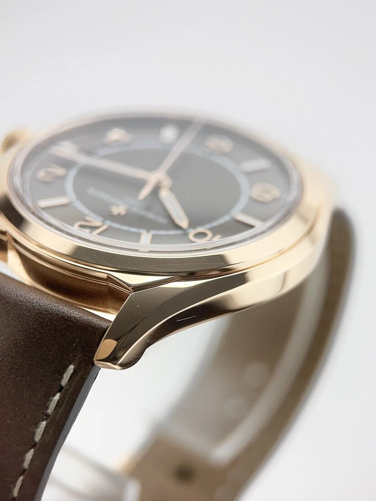 Vacheron Constantin Fiftysix 18k Rose Gold Brown 40mm Automatic Mens Watch 4600E