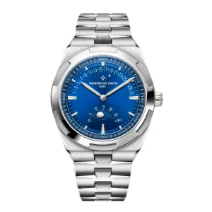 Vacheron Constantin Overseas Moon Phase Retrograde Date Watch, 41mm Blue Dial, 4000V/210A-B911