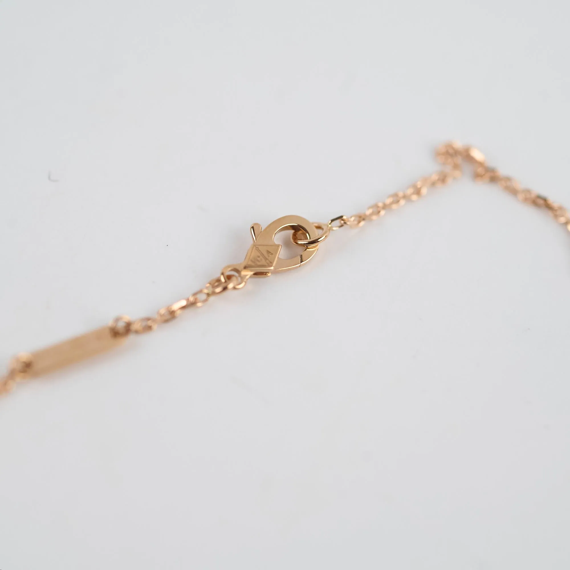 Van Cleef & Arpels Vintage Alhambra Rhodonite Diamond Necklace Holiday Limited Edition 2021