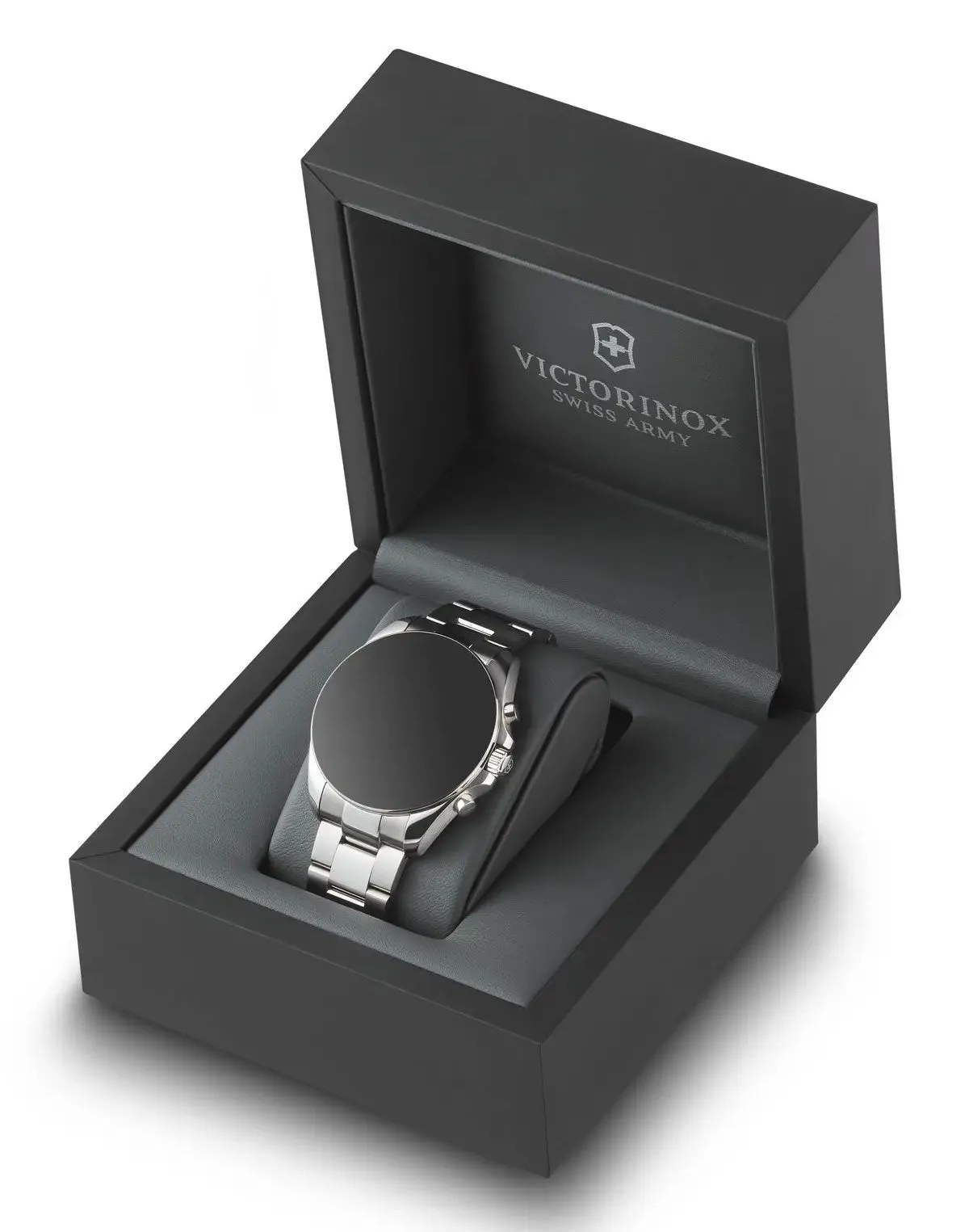 Victorinox Swiss Army FieldForce Chronograph  Stainless Steel Mens Watch White Dial Calendar 241856