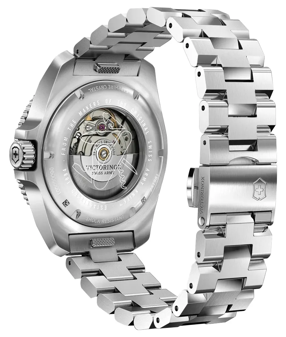Victorinox Swiss Army Journey 1884 Automatic Stainless Steel Black Dial Date Divers Mens Watch 241981