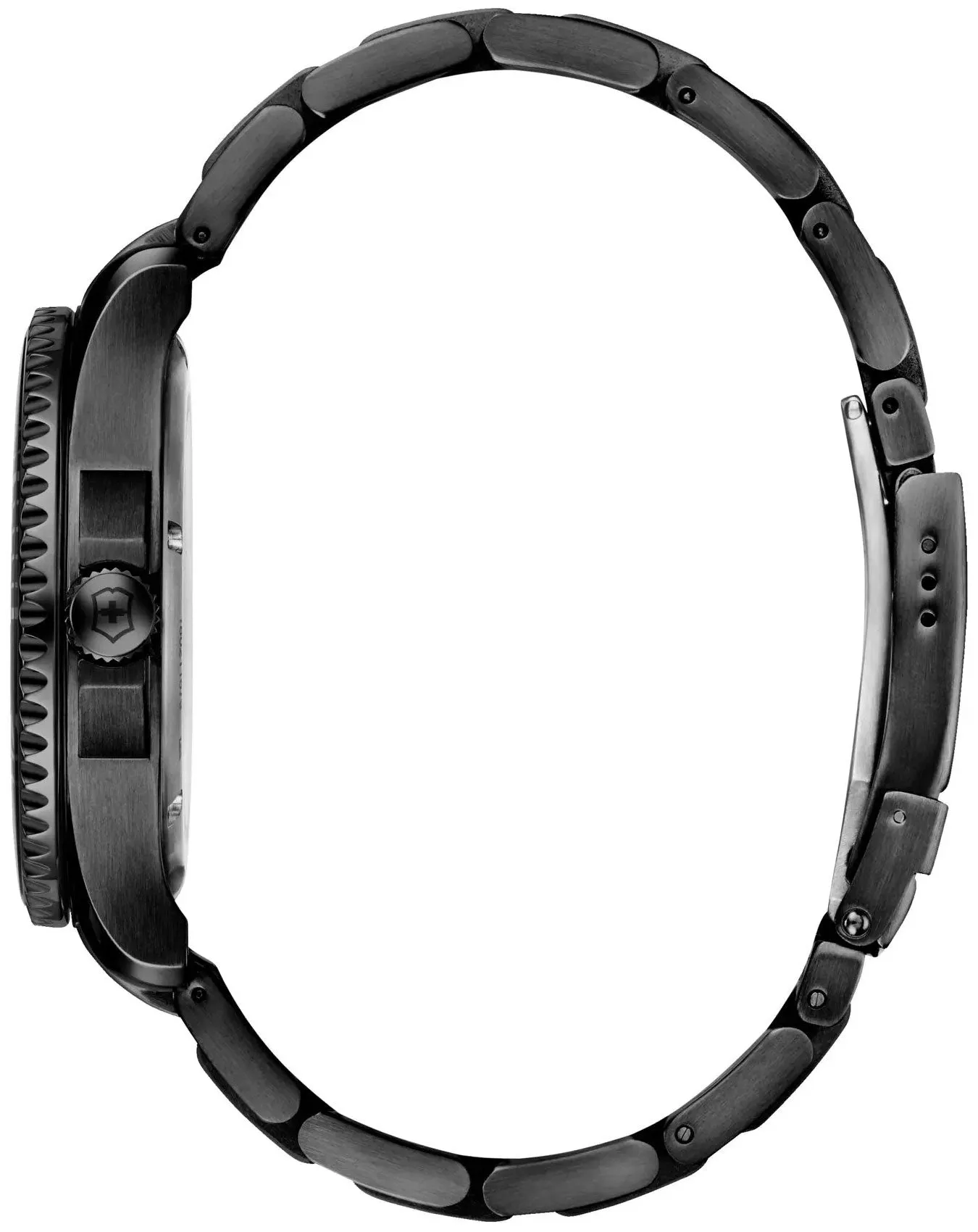 Victorinox Swiss Army Maverick Black Stainless Steel Black Dial Date Mens Watch 241798